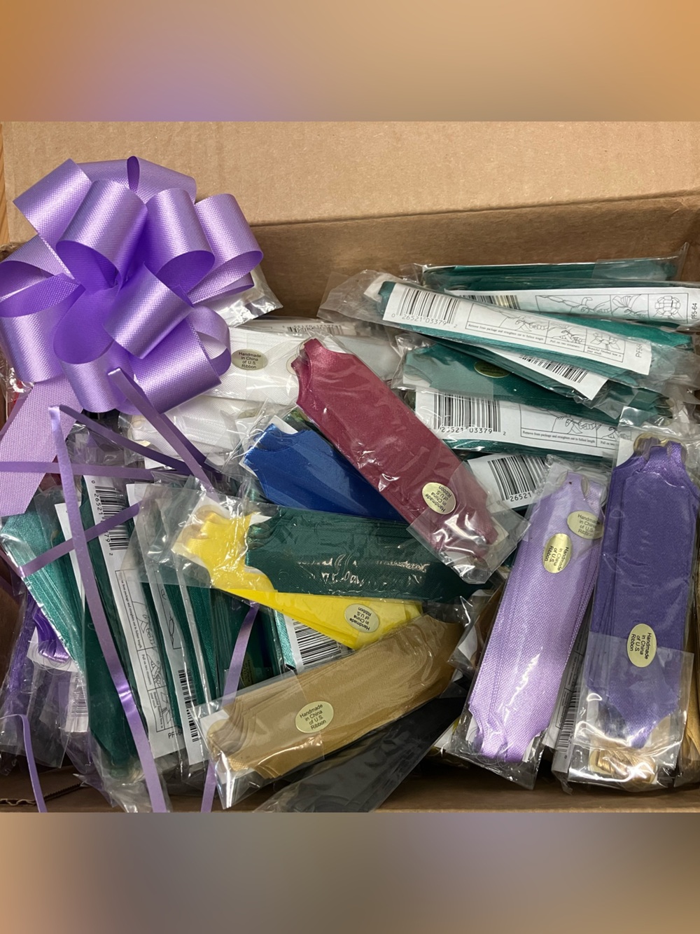 Gift Bow Bundle - Over 100 Bows for Presents, Assorted Colors, New, Christmas